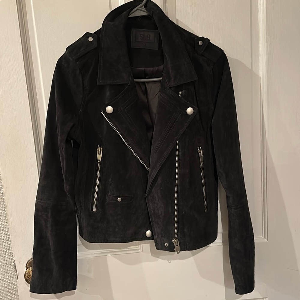 Blank NYC suede moto jacket - size medium